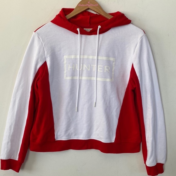 (B52) Hunter For Target White & Red Hoodie Pullover, Size Medium - Picture 5 of 14
